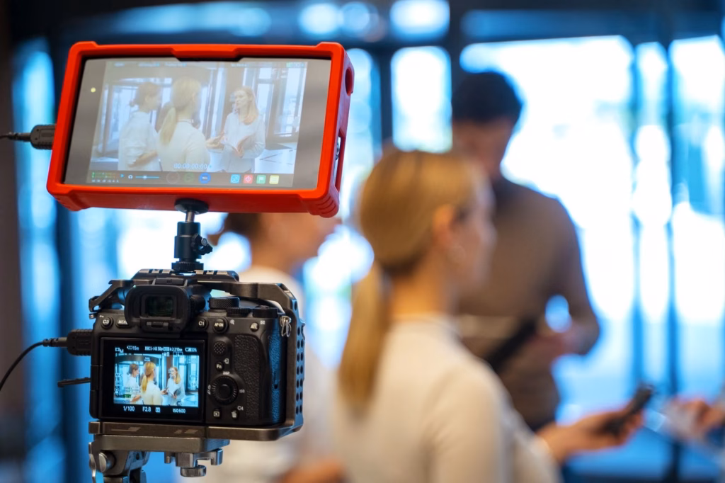 Tournage en studio à Paris