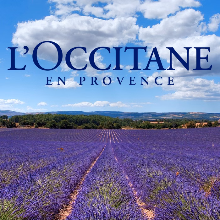 Logotype L'Occitane en Provence sur un champ de lavande, spot radio enregistré par Sonacom