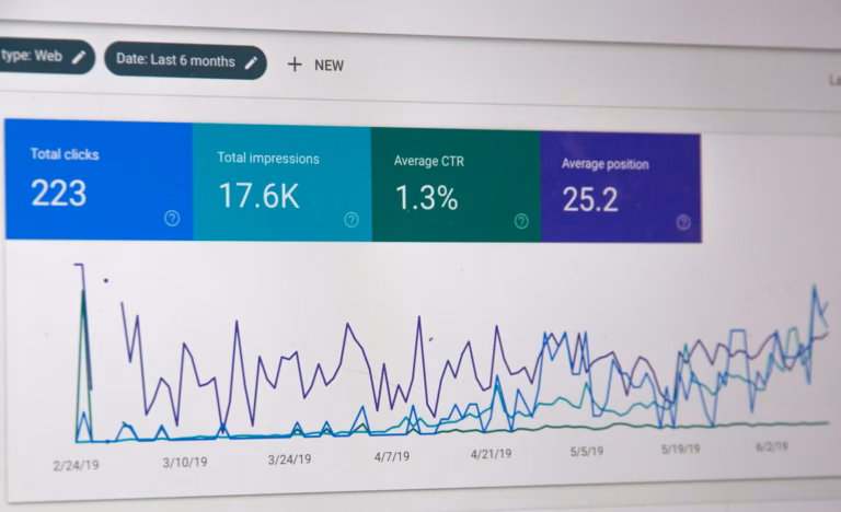 Image représentant des statistiques analytiques d'un site web